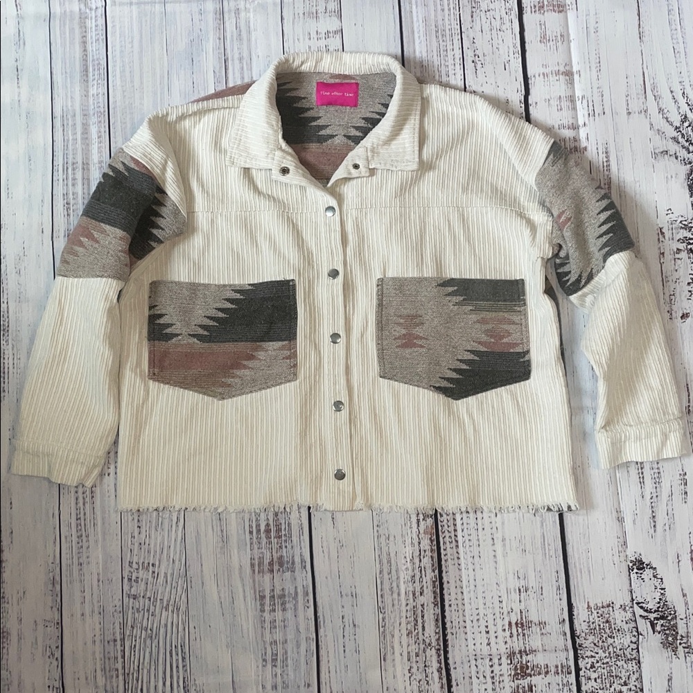 Southwestern Pattern Corduroy Jacket - Picture 2 of 9